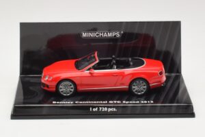Bentley Continental GTC Speed Rdeč Minichamps 1:43 Bentley Continental GTC Speed Rdeč Minichamps 1:43 436139061 Kovina