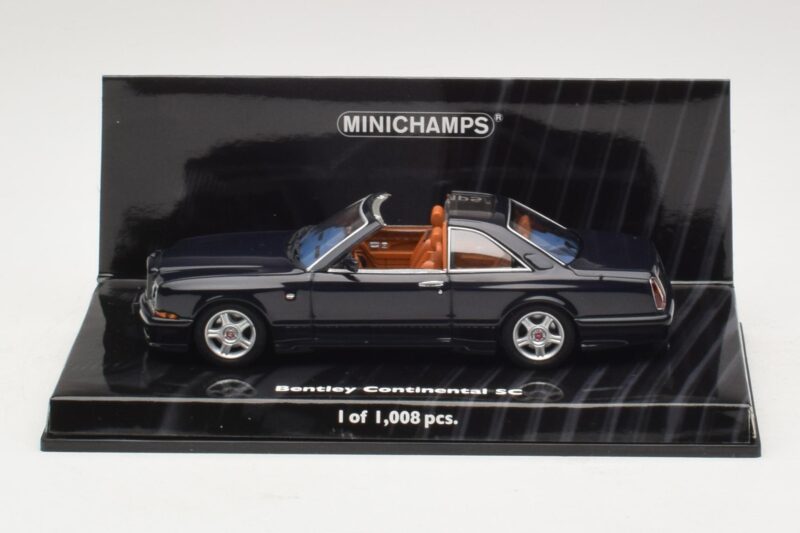 Bentley Continental SC Temno Modra Minichamps 1:43 436139990 Kovina