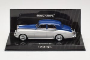 Bentley S2 Srebrno Modra Minichamps 1:43 436139950 Kovina