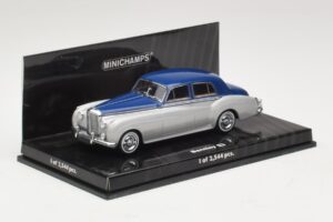 Bentley S2 Srebrno Modra Minichamps 1:43 436139950 Kovina – slika 2 od 4