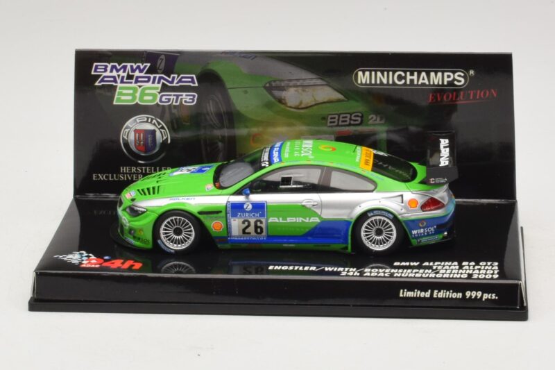 BMW Alpina B6 GT3 #26 24 Hours of Nürburgring 2009 Minichamps 1:43 BMW Alpina B6 GT3 #26 24 Hours of Nürburgring 2009 Minichamps 1:43 437092626 Kovina