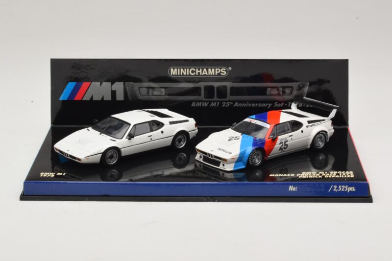 BMW M1 Komplet Ob 25. Obletnici Minichamps 1:43 BMW M1 Komplet Ob 25. Obletnici Minichamps 1:43 402025025 Kovina