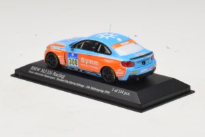 BMW M235i Team Adrenalin #308 Fischer / Zils 24 Hours of Nurburgring 2014 Minichamps 1:43 437142408 Kovina – slika 3 od 4