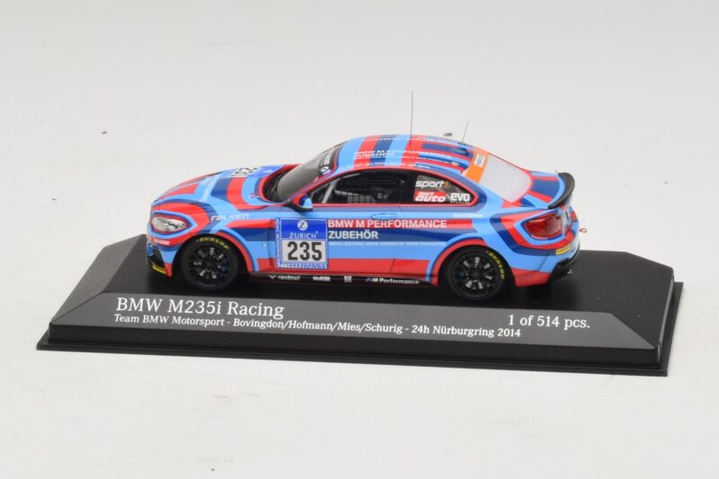 BMW M235i Team BMW Motorsport #235 Bovigdon 24 Hours of Nurburgring 2014 Minichamps 1:43 437142435 Kovina