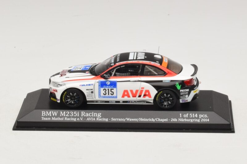 BMW M235i Team Mathol #315 24 Hours of Nurburgring 2014 Minichamps 1:43 437142415 Kovina