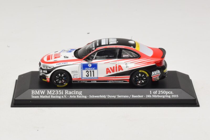 BMW M235i Team Mathol Racing #311 Scherfeld / Duve 24 Hours of Nurburgring 2015 Minichamps 1:43 437152511 Kovina