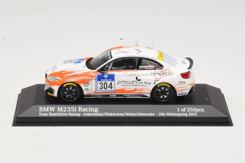 BMW M235i Team Rent2drive #304 Ackermann / Wishkirchen 24 Hours of Nurburgring 2015 Minichamps 1:43 BMW M235i Team Rent2drive #304 Ackermann / Wishkirchen 24 Hours of Nurburgring 2015 Minichamps 1:43 437152504 Kovina