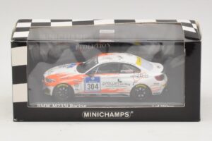 BMW M235i Team Rent2drive #304 Ackermann / Wishkirchen 24 Hours of Nurburgring 2015 Minichamps 1:43 437152504 Kovina – slika 4 od 4