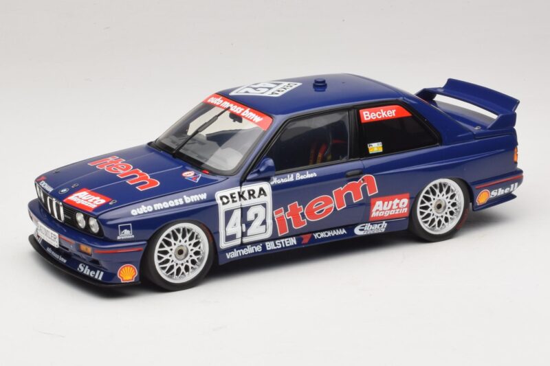 BMW M3 E30 Auto Maass #42 H. Becker DTM 1992 Minichamps 1:18 180922042 Kovina