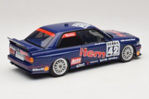 BMW M3 E30 Auto Maass #42 H. Becker DTM 1992 Minichamps 1:18 180922042 Kovina – slika 3 od 8
