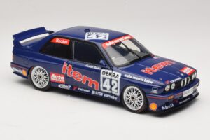 BMW M3 E30 Auto Maass #42 H. Becker DTM 1992 Minichamps 1:18 180922042 Kovina – slika 6 od 8
