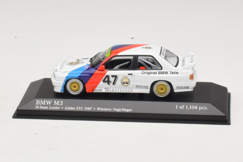 BMW M3 E30 M-Team Linder #47 Vogt / Herger Winners ETC Zolder 1987 Minichamps 1:43 BMW M3 E30 M-Team Linder #47 Vogt / Herger Winners ETC Zolder 1987 Minichamps 1:43 430872047 Kovina