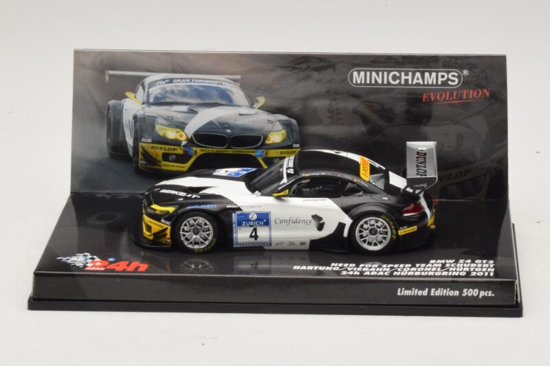 BMW Z4 GT3 Need for Speed Team #4 Hartung / Viebahn 24 Hours of Nürburgring 2011 Minichamps 1:43 BMW Z4 GT3 Need for Speed Team #4 Hartung / Viebahn 24 Hours of Nürburgring 2011 Minichamps 1:43 437112904 Kovina