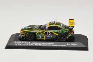 BMW Z4 GT3 Saudi Falcons #12 Al Faisal / Binladen 24 Hours of Dubai 2013 Minichamps 1:43 437132412 Kovina
