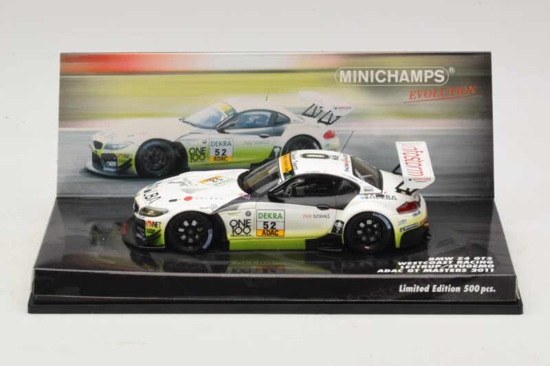 BMW Z4 GT3 Westcoast Racing #52 F. Lestrup ADAC GT Masters 2011 Minichamps 1:43 437112952 Kovina