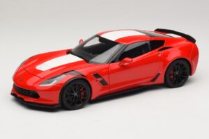 Chevrolet Corvette C7 Grand Sport Rdeča z Belimi Črtami AUTOart 1:18 71274 Kompozit