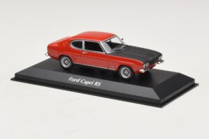 Ford Capri I Rdeč s Črnim Pokrovom Maxichamps 1:43 940085801 Kovina – slika 3 od 4