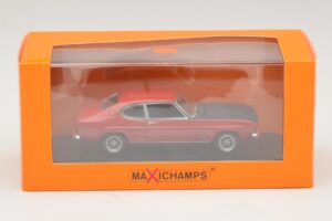 Ford Capri I Rdeč s Črnim Pokrovom Maxichamps 1:43 940085801 Kovina – slika 4 od 4