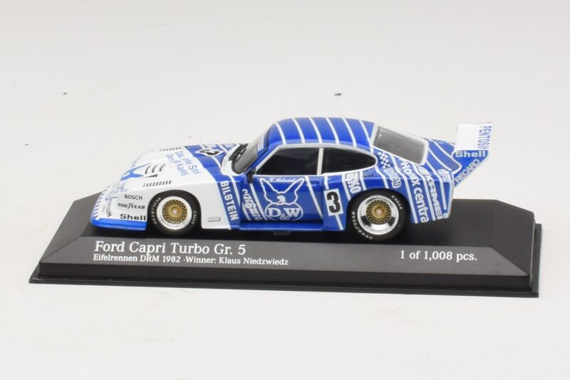 Ford Capri Turbo Gr.5 Zakspeed #3 K. Niedzwiedz Eifelrennen DRM 1982 Minichamps 1:43 Ford Capri Turbo Gr.5 Zakspeed #3 K. Niedzwiedz Eifelrennen DRM 1982 Minichamps 1:43 430828503 Kovina