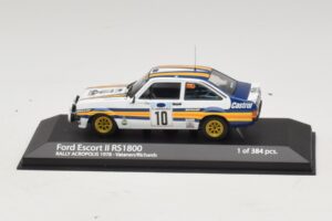 Ford Escort Mk2 RS1800 #10 A. Vatanen / D. Richards Rally Acropolis 1978 Minichamps 1:43 400808410 Kovina