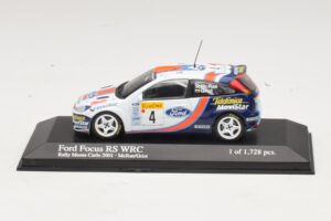 Ford Focus RS WRC #4 C. McRae / N. Grist Rally Monte Carlo 2001 Minichamps 1:43 430018904 Kovina