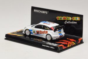 Ford Focus RS WRC #46 V. Rossi / C. Cassina RAC Rally 2007 Poškodovana Škatla Minichamps 1:43 400078446-O1 Kovina – slika 3 od 5