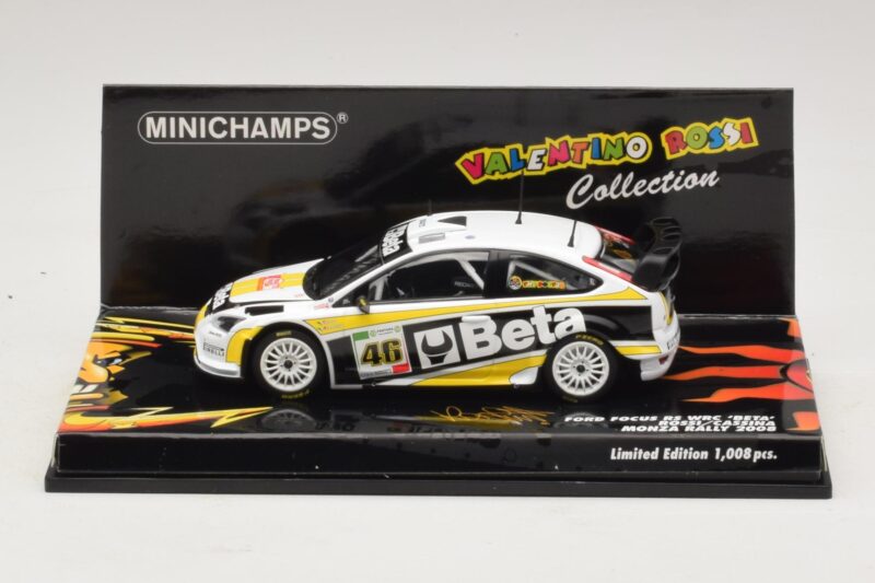 Ford Focus RS WRC #46 V. Rossi / C. Cassina Monza Rally Show 2008 Minichamps 1:43 400088946 Kovina