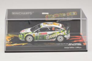 Ford Focus RS WRC #46 V. Rossi / C. Cassina RAC Rally 2008 Minichamps 1:43 400088146 Kovina – slika 4 od 5