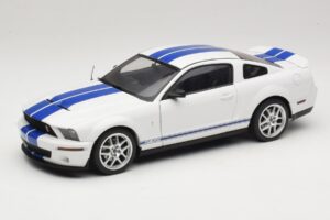 Ford Shelby Cobra GT500 Concept Bela z Modro Črto AUTOart 1:18 73052 Kovina