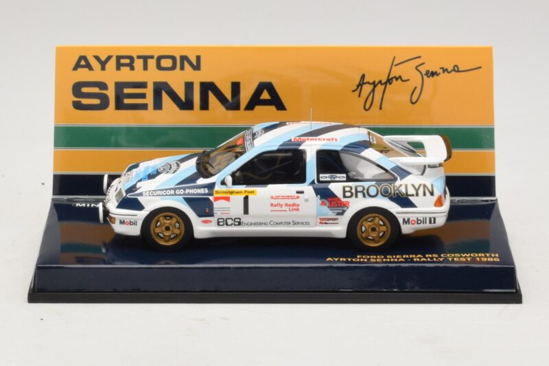 Ford Sierra RS Cosworth #1 A. Senna Rally Test 1986 Minichamps 1:43 Ford Sierra RS Cosworth #1 A. Senna Rally Test 1986 Minichamps 1:43 540864399 Kovina