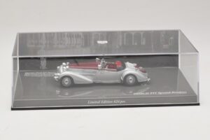 Horch 855 Spezial Roadster Srebrn Rdeč Minichamps 1:43 436014206 Kovina – slika 5 od 5