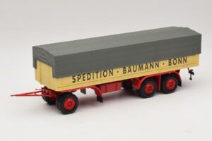 Kassbohrer Priklopnik s Ploščadjo Baumann Bonn Minichamps 1:43 439161097 Kovina