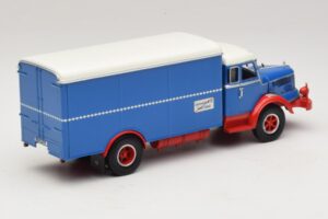 Krupp Titan Tovornjak s Zaprto Kesono Modra Rdeča Minichamps 1:43 439069040 Kovina – slika 2 od 6