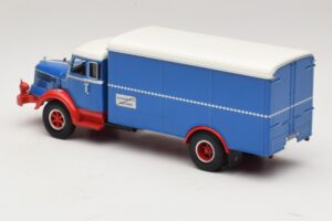 Krupp Titan Tovornjak s Zaprto Kesono Modra Rdeča Minichamps 1:43 439069040 Kovina – slika 5 od 6