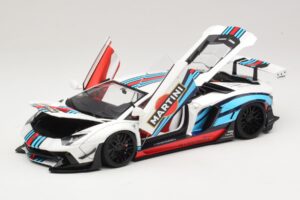 Lamborghini Aventador LB Works Martini Livery AUTOart 1:18 79185 Kompozit – slika 2 od 8