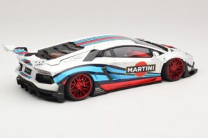 Lamborghini Aventador LB Works Martini Livery AUTOart 1:18 79185 Kompozit – slika 3 od 8