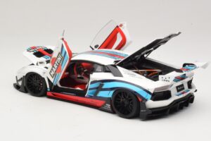 Lamborghini Aventador LB Works Martini Livery AUTOart 1:18 79185 Kompozit – slika 5 od 8