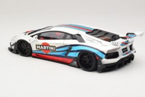 Lamborghini Aventador LB Works Martini Livery AUTOart 1:18 79185 Kompozit – slika 7 od 8