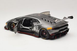 Lamborghini Huracan LP620-2 Super Trofeo #63 Temno Siva 2016 AUTOart 1:18 81559 Kompozit – slika 5 od 8