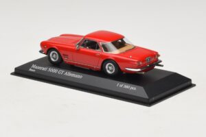 Maserati 5000 GT Allemano Rdeč Minichamps 1:43 437123321 Kovina – slika 3 od 4