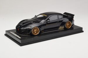 Maserati GranTurismo Liberty Walk Črn z Zlatimi Platišči AB Models 1:18 MAS-LB08-C Smola