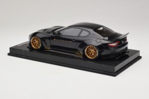 Maserati GranTurismo Liberty Walk Črn z Zlatimi Platišči AB Models 1:18 MAS-LB08-C Smola – slika 5 od 7
