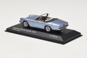 Maserati Mistral Spyder Light Blue Metallic Minichamps 1:43 437123432 Kovina – slika 3 od 4