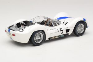 Maserati Tipo 61 #5 S. Moss / D. Gurney Camoradi ADAC 1000km Nurburgring Winner 1960 Minichamps 1:18 100601205 Kovina – slika 3 od 8