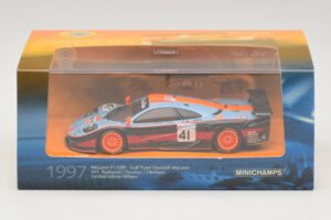 McLaren F1 GTR Gulf Team Davidoff #41 P-H. Raphanel / J-M. Gounon FIA GT Championship 1997 Minichamps 1:43 533174341 Kovina – slika 4 od 4