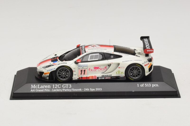 McLaren MP4-12C GT3 #11 Art Grand Prix Leclerc / Parisy 24 Hours of Spa 2013 Minichamps 1:43 437131311 Kovina
