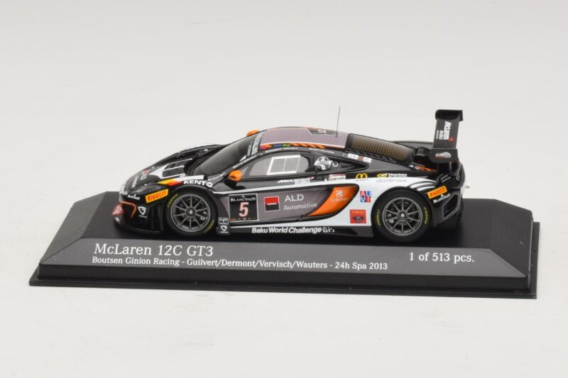 McLaren MP4-12C GT3 #5 Boutsen Racing Guilvert / Dermont 24 Hours of Spa 2013 Minichamps 1:43 437131305 Kovina