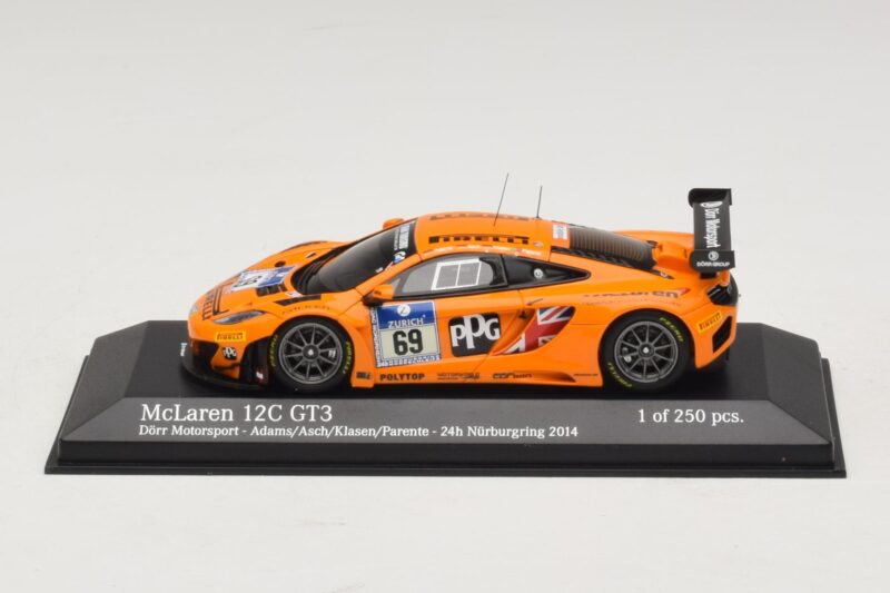 McLaren MP4-12C GT3 #69 Dorr Motorsport Adams / S. Asch 24 Hours of Nurburgring 2014 Minichamps 1:43 McLaren MP4-12C GT3 #69 Dorr Motorsport Adams / S. Asch 24 Hours of Nurburgring 2014 Minichamps 1:43 437141369 Kovina