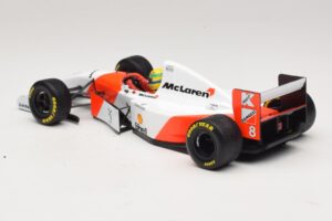 McLaren MP4/8 Ford #8 A. Senna Winner European GP 1993 Minichamps 1:18 540931818 Kovina – slika 5 od 7
