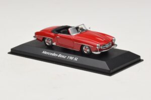 Mercedes 190 SL Rdeč Maxichamps 1:43 940033131-O Kovina – slika 3 od 4